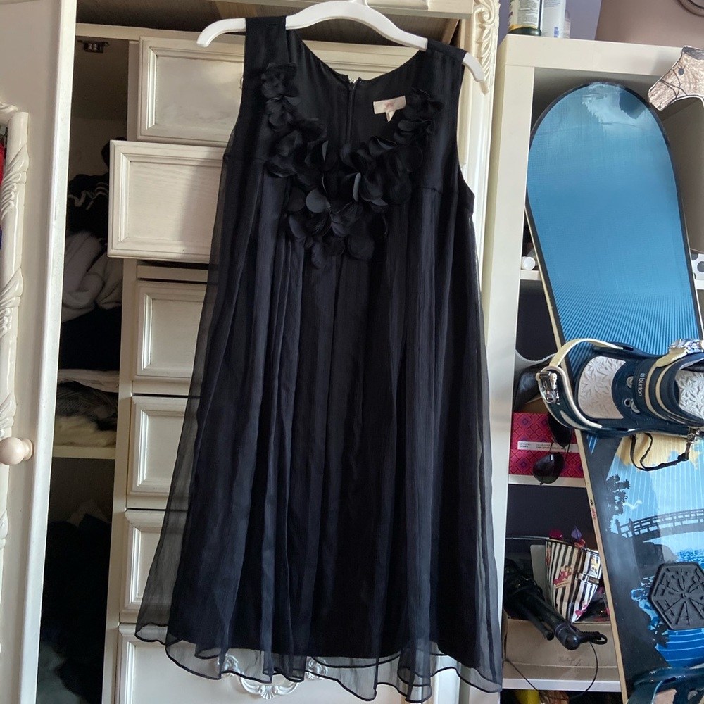 Back chiffon dress
